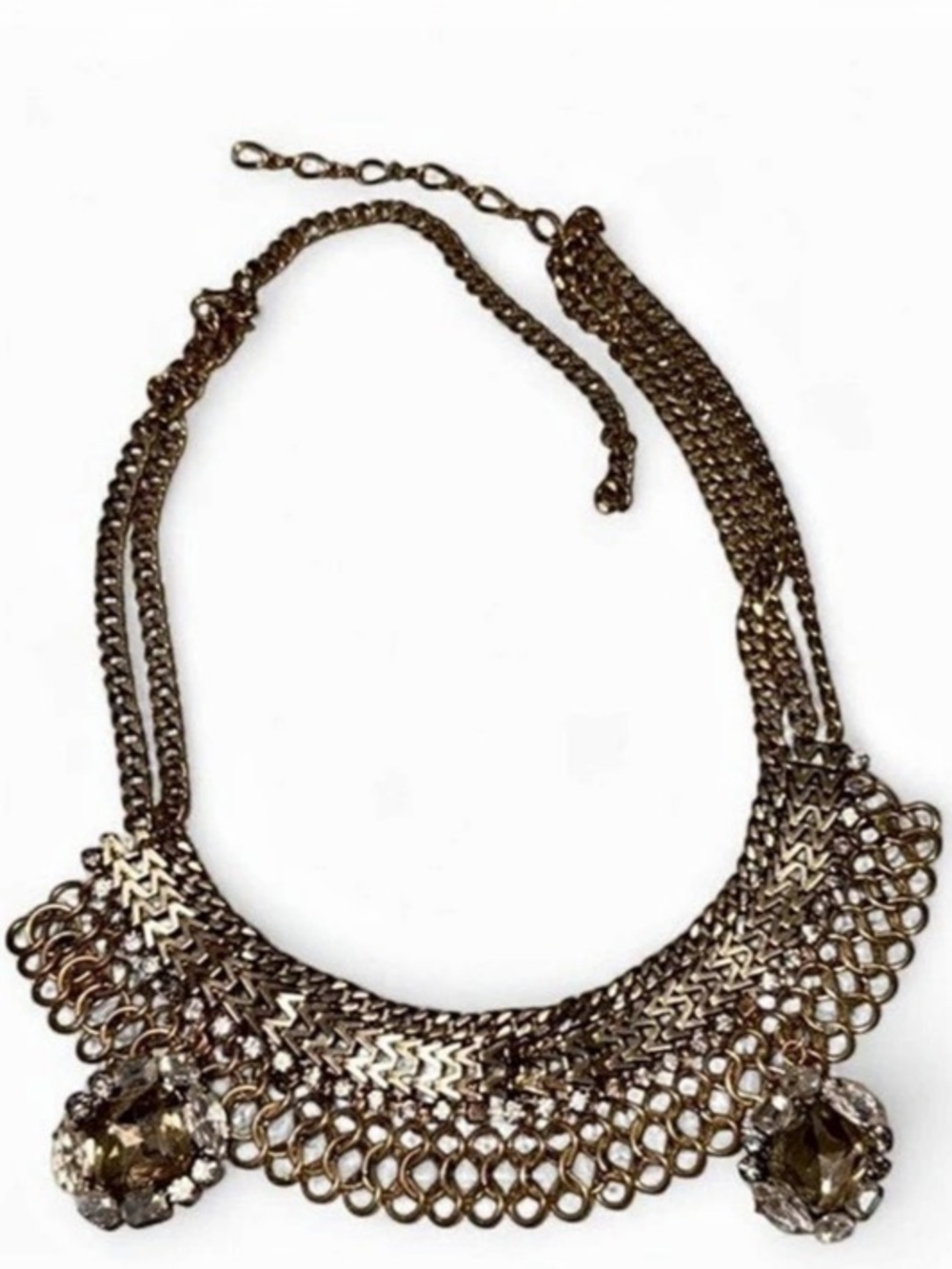 Statement Chain Necklace in Gold